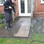 Drive and Patio Cleaning in action by Prestige Bin Cleaning
