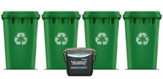 Four Bins Caddy - Prestige Bin Cleaning