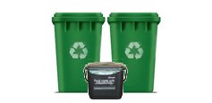 Two bins caddy - Prestige Bin Cleaning