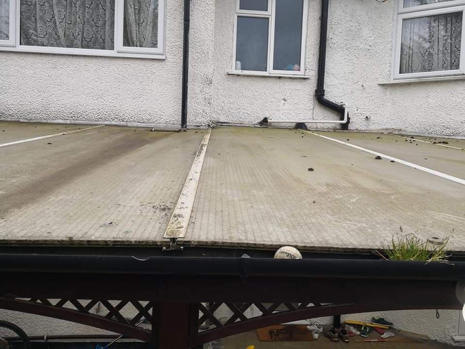 Gutters blocked in domestic home Ashtead
