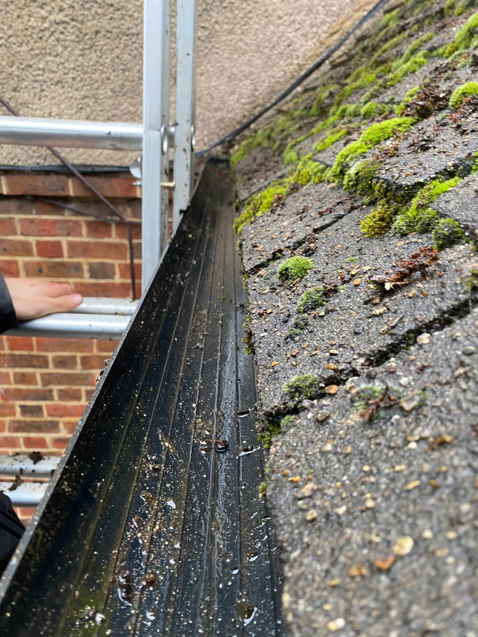 Gutters cleaned professionally by Prestige Bin Cleaning