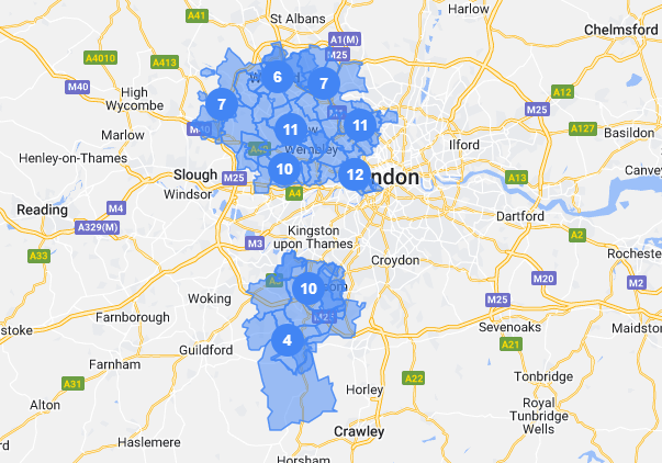 London coverage Prestige Bin Cleaning