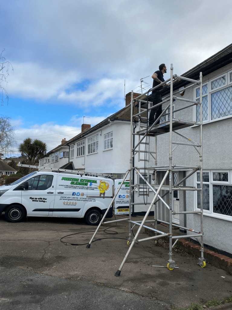 Roof cleaning with Prestige Bin Cleaning in Malden Rushett