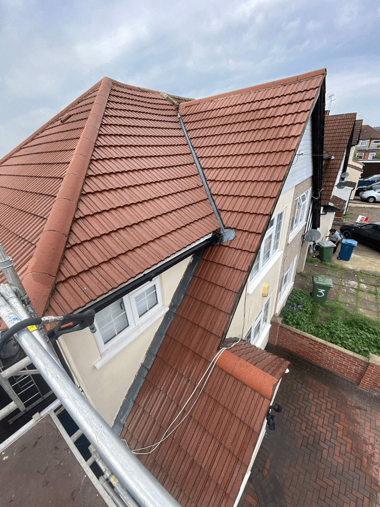 High roof after prestige bin cleaning clean
