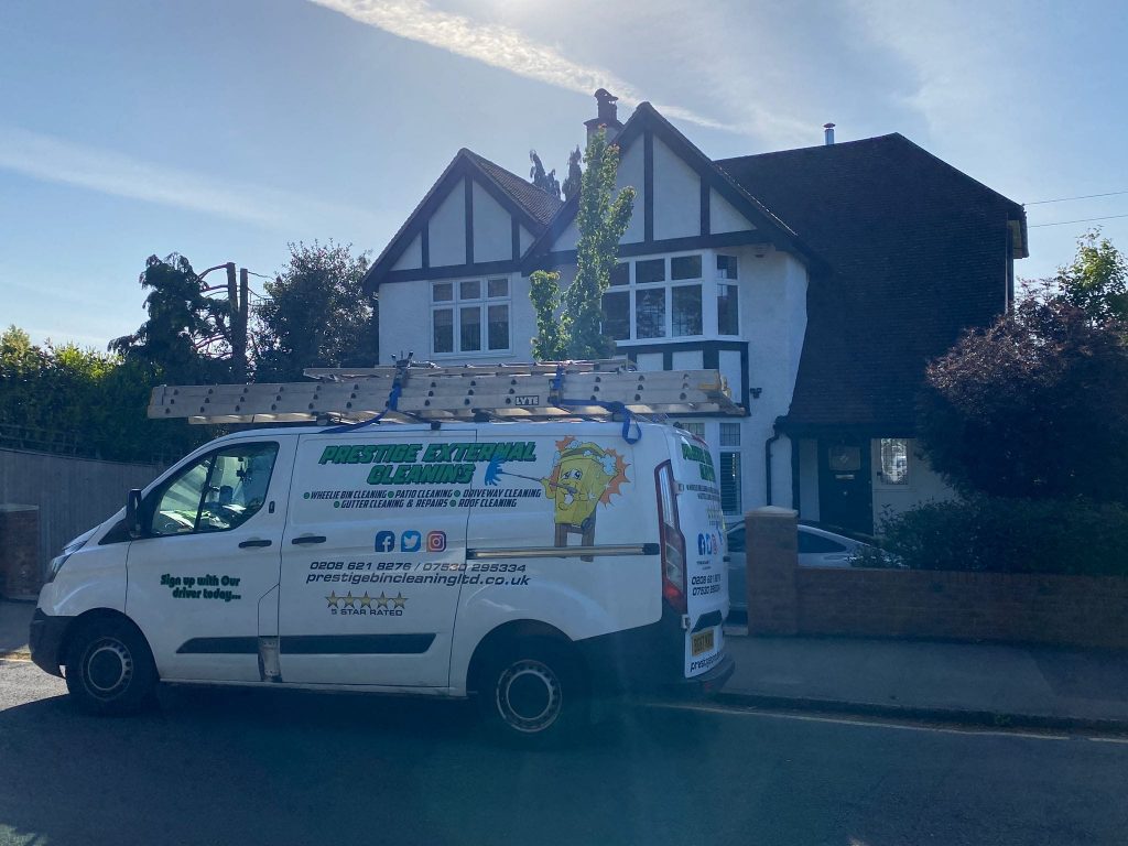 Before example of Roof Cleaning Harrow by Prestige Bin Cleaning