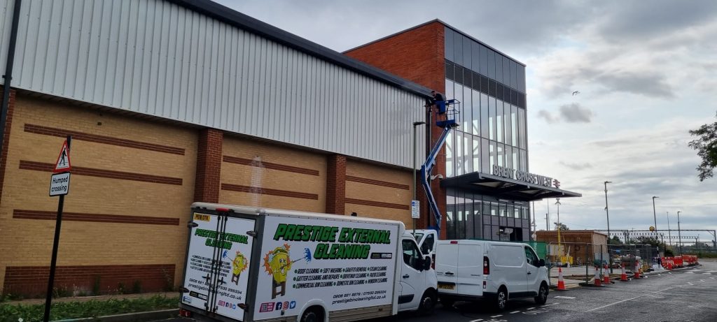 external cladding cleaning job