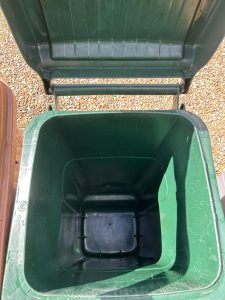 green bin cleaning for client after