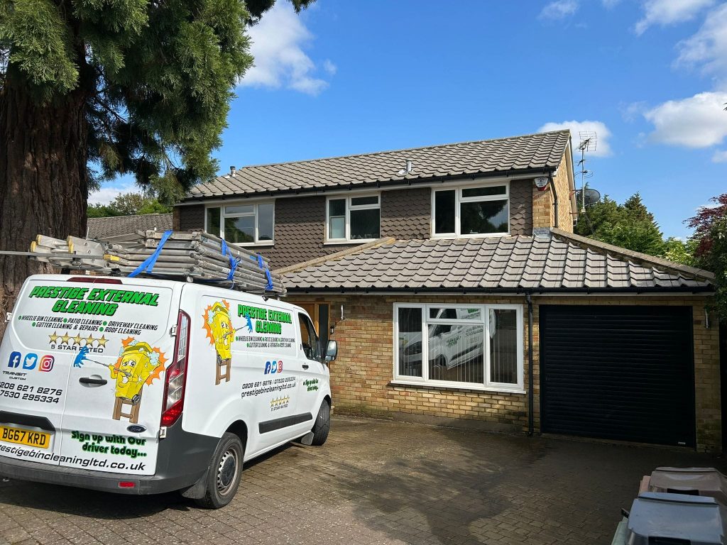 After our roof cleaning in Epsom