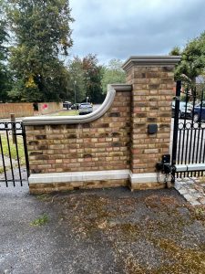 Back of Gate Wall - After Brick Cleaning