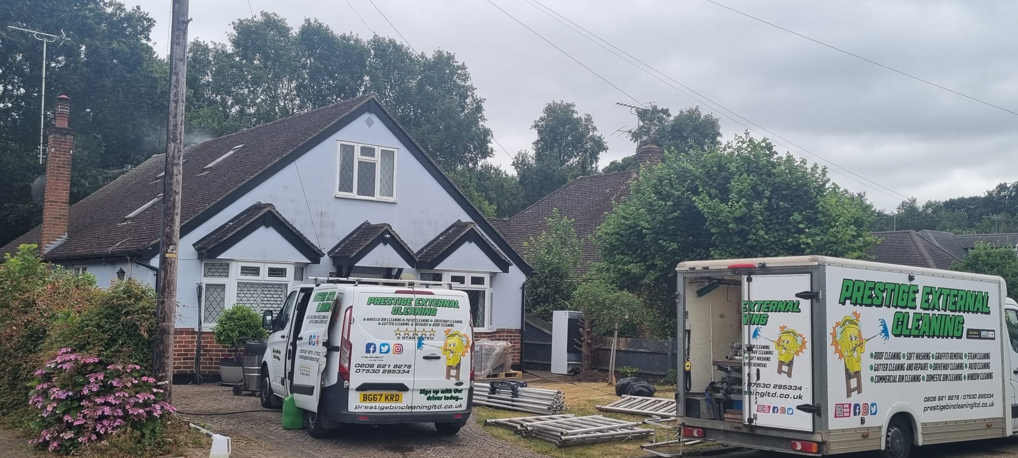 Roof Cleaning Before