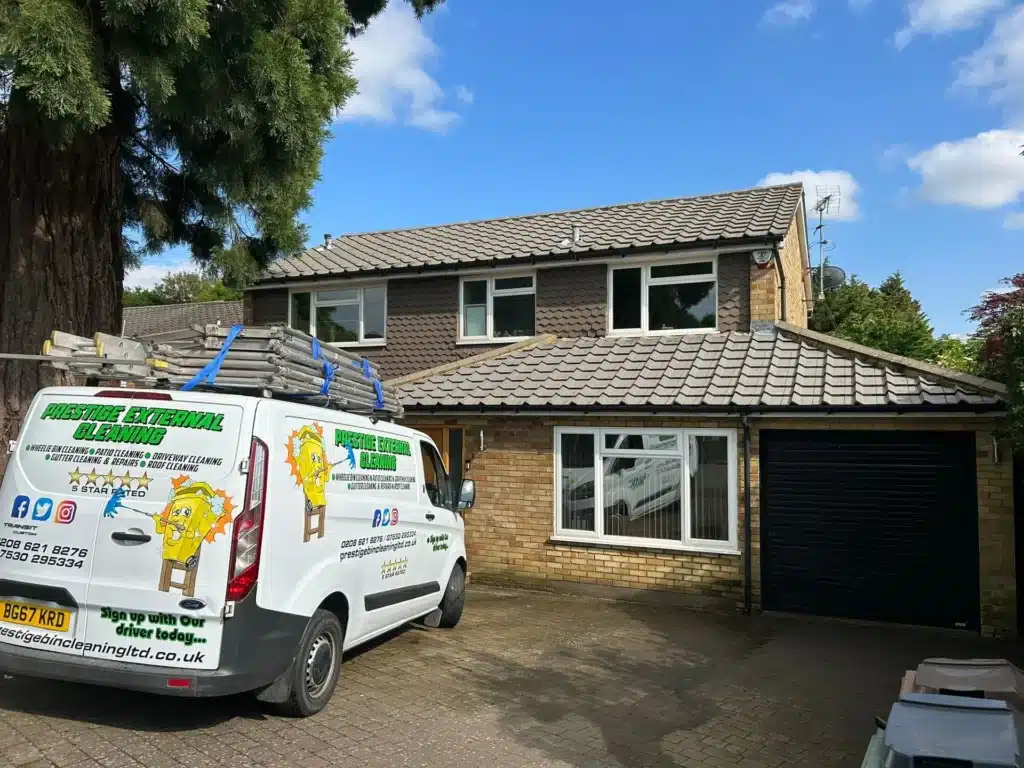 After our roof cleaning in Enfield