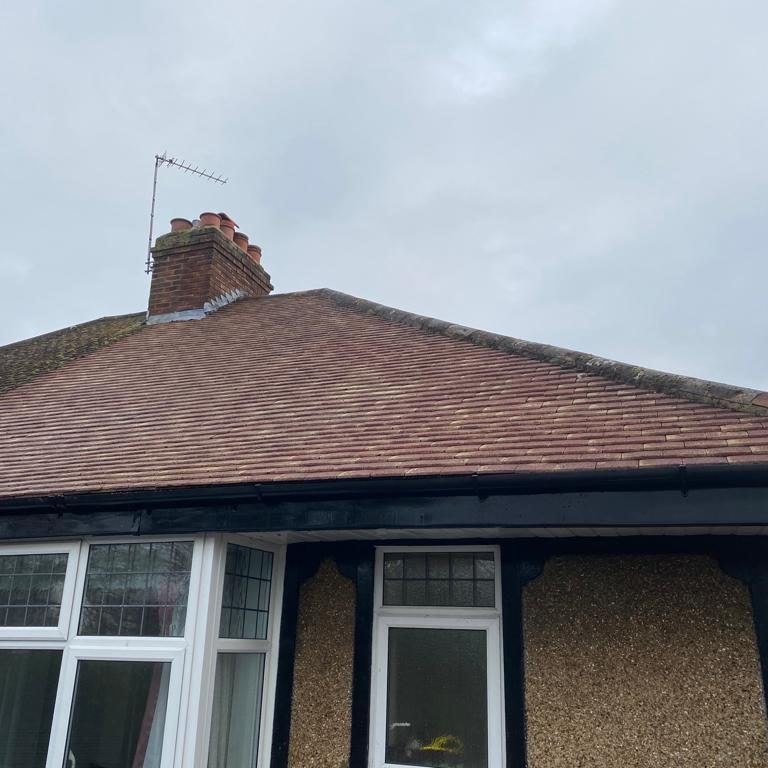 After roof has been cleaned