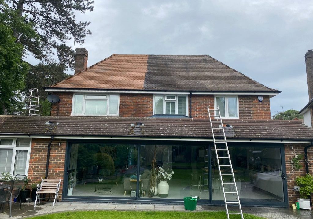 Esher roof cleaning services by prestige external cleaning