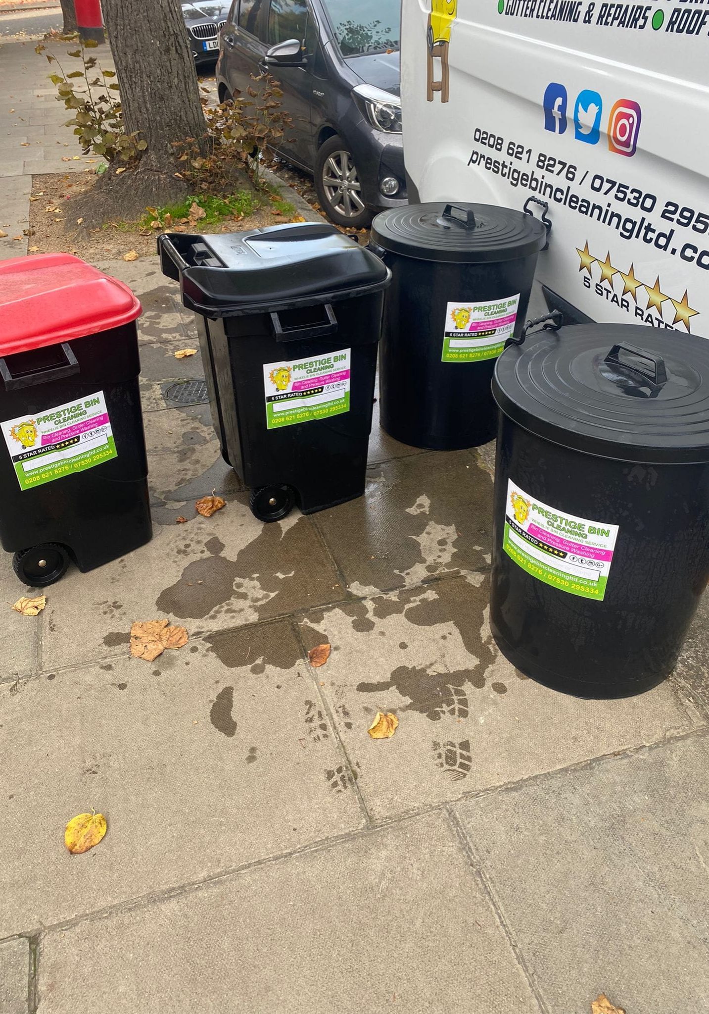 House bins cleaned by Prestige Bin Cleaning