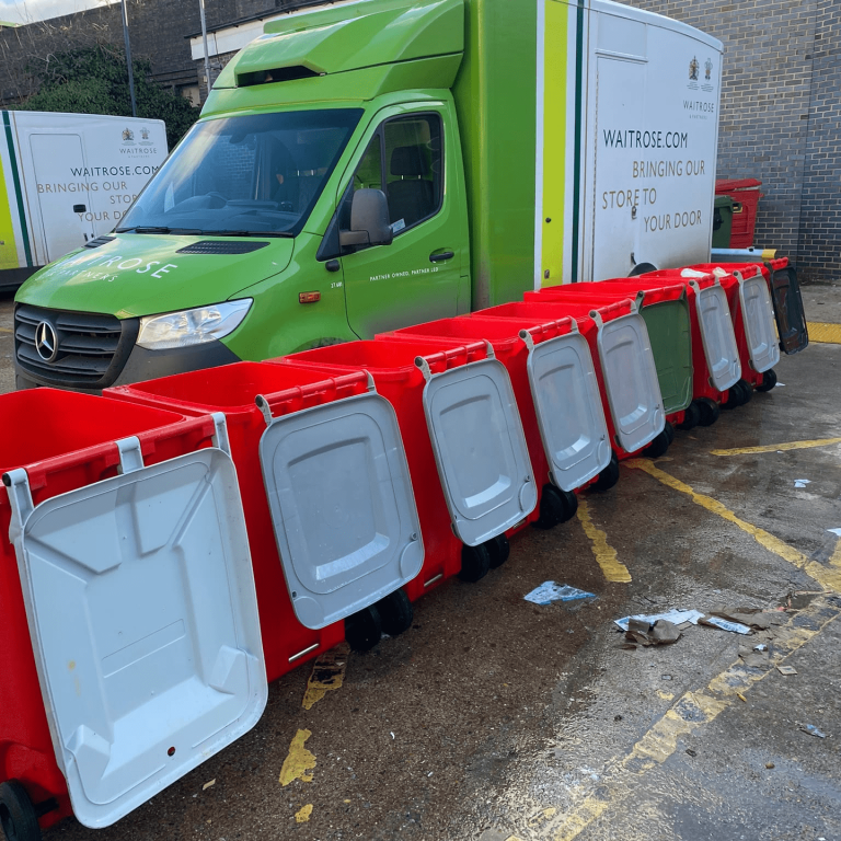 Prestige Bin Cleaning working with established commercial brands like Waitrose