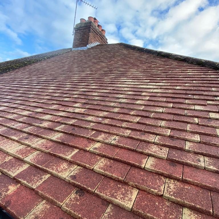 After roof cleaning by Prestige Bin Cleaning